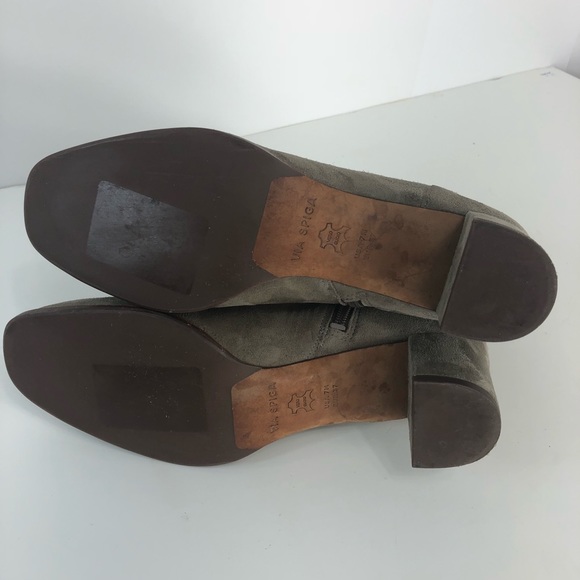 Via Spiga light green suede ankle boots size 7(12) - Picture 8 of 8